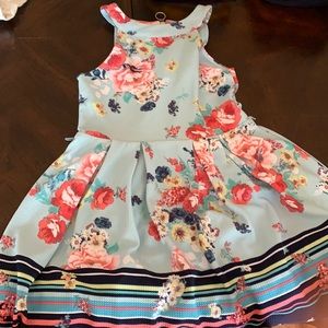BEAUTIES beautiful blue floral gown kids